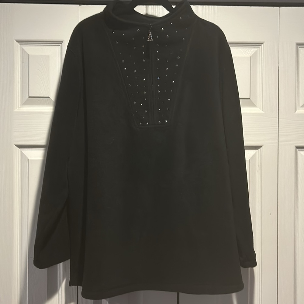 Qvc Quacker Factory Fleece Pullover 2x - image 2